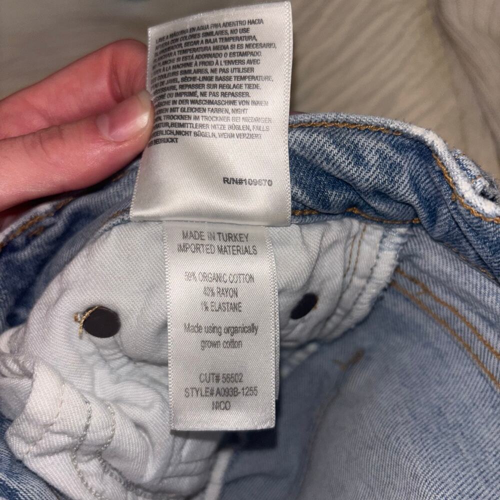 AGOLDE Nico High Rise Jeans- AGOLDE Slim Light Wash Premium Denim | Size 25 - Picture 9 of 11